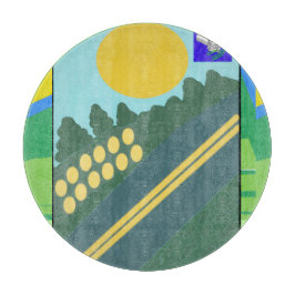 Funny Eggs Crossing the Road Snijplank