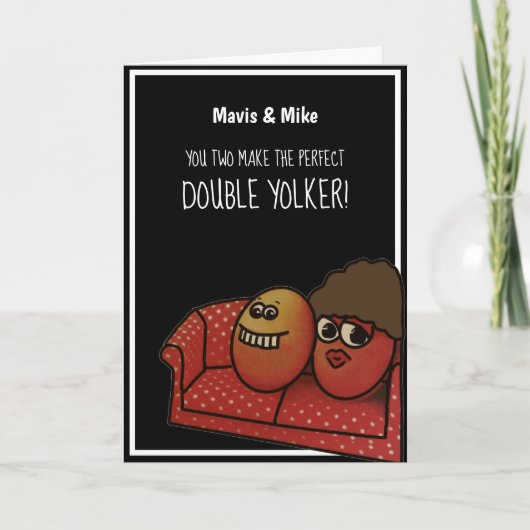 Funny Eggs Jubileum Kaart (Voorkant)