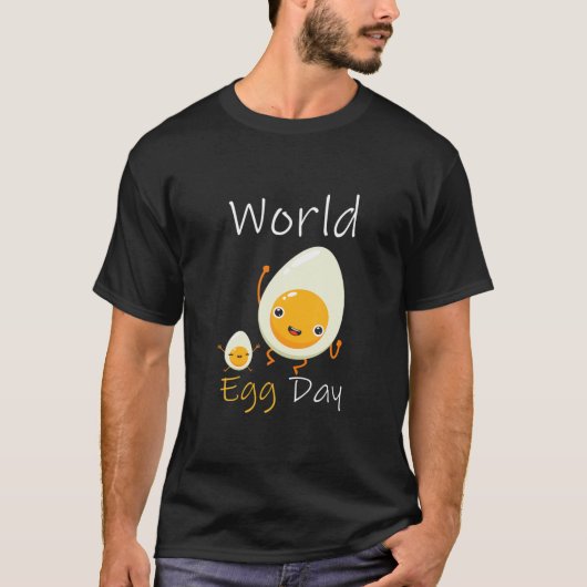 Funny Eggs Lover Funny World Egg Day T-shirt (Voorkant)