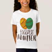 Funny Eggspert Hunter Easter Pun Quote Humoureuze T-shirt (Voorkant)