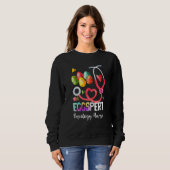 Funny Eggspert Oncology Nurse Bunny Stethoscope Ea Trui (Voorkant volledig)