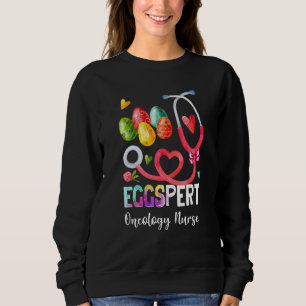 Funny Eggspert Oncology Nurse Bunny Stethoscope Ea Trui