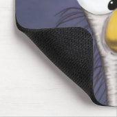 Funny Egret Cartoon Muismat (Hoek)