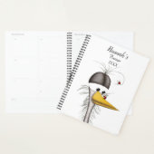 Funny Egret Cartoon Planner (Display)