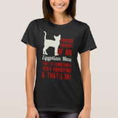 Funny Egyptian Mau Cat T-shirt (Voorkant)