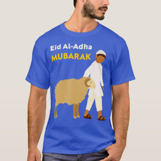 Funny Eid al adha Eid mubarak met schaapskruid T-shirt
