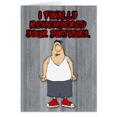 Funny "Eindelijk je verjaardag" Kaart (Voorkant)