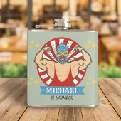Funny El Luchador Mexican Lucha Libre Tequila Heupfles