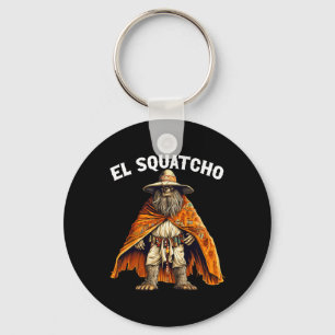 Funny El Squatcho - Westerne Mexicaanse Bigfoot Sa Sleutelhanger