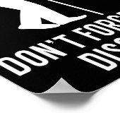 Funny Elderly Gag Gift Senior Citizen Gag - Don't Poster (Hoek)