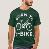 Funny Electric Bike Design Geboren aan EBike T-shirt (Voorkant)