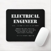 Funny Electrical Engineer Definition Gift Muismat (Met muis)
