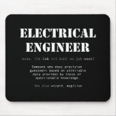 Funny Electrical Engineer Definition Gift Muismat (Voorkant)