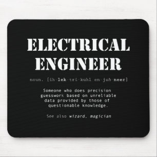 Funny Electrical Engineer Definition Gift Muismat