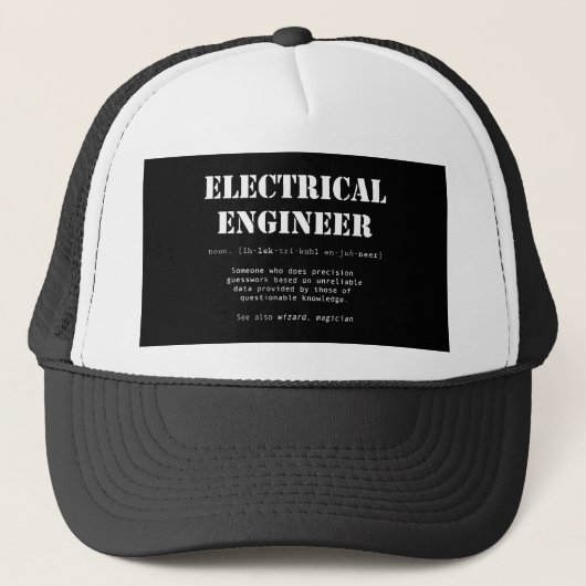 Funny Electrical Engineer Definition Gift Trucker Pet (Voorkant)