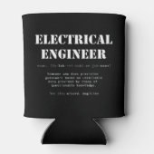 Funny Electrical Engineer Definition Gifti Blikjeskoeler (Achterkant)