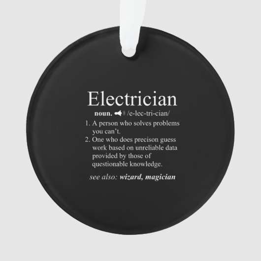 Funny Electrical Engineer Ornament (voorkant)