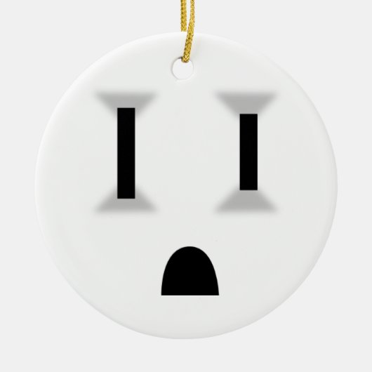 Funny Electrical Outlet Keramisch Ornament (Voorkant)