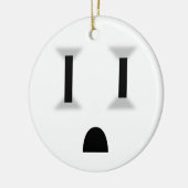 Funny Electrical Outlet Keramisch Ornament (Links)