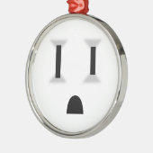 Funny Electrical Outlet Metalen Ornament (Links)