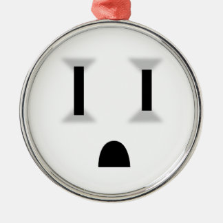 Funny Electrical Outlet Metalen Ornament