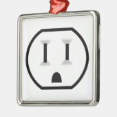 Funny Electrical Outlet Metalen Ornament (Links)