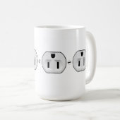 Funny Electrical Outlet Mok | Elektrische cadeaus (Voorkant rechts)