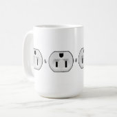 Funny Electrical Outlet Mok | Elektrische cadeaus (Voorkant links)