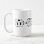 Funny Electrical Outlet Mok | Elektrische cadeaus (Links)