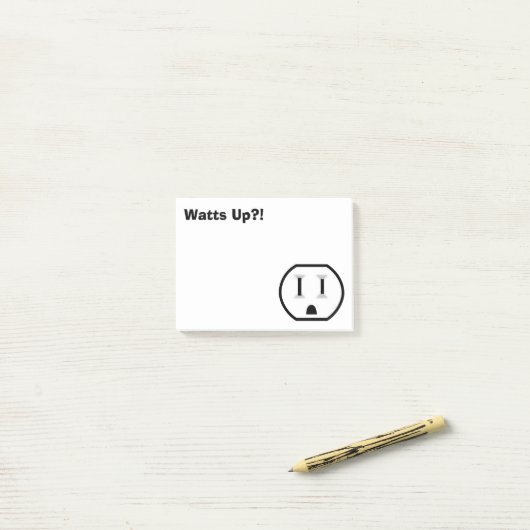 Funny Electrical Outlet Post-it® Notes (Op bureau)