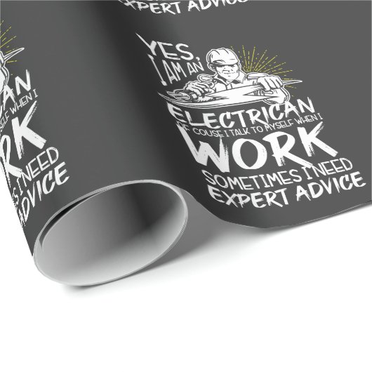 Funny Electrice Advice Electronics Expert Cadeaupapier (Rol Hoek)