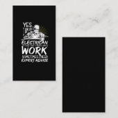 Funny Electrice Advice Electronics Expert Visitekaartje (Voorkant / Achterkant)