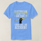 Funny Electrice Art voor mannen Professionele e e T-shirt (Design voorkant)