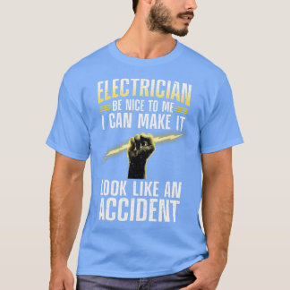 Funny Electrice Art voor mannen Professionele e e T-shirt