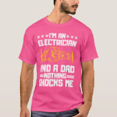 Funny Electrice Design for Men Dad Electrical T-shirt (Voorkant)