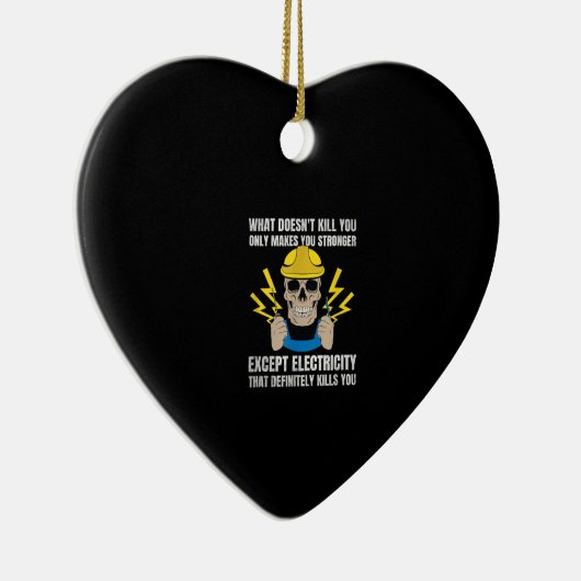 Funny Electrice Gift Electrical Engineer Keramisch Ornament (Rechts)