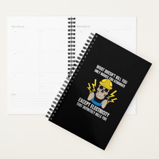 Funny Electrice Gift Electrical Engineer Planner (Display)