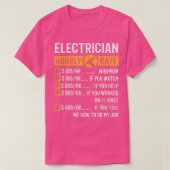 Funny Electrice GiftsElectricia Uurly Rate T-shirt (Design voorkant)