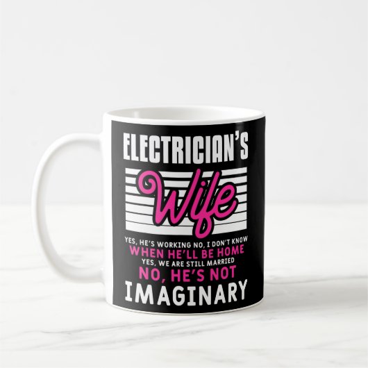 Funny Electrice Husband Quote voor een Koffiemok (Links)