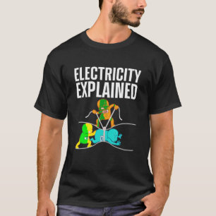 Funny Electrice voor mannen Elektriciteitscentrale T-shirt