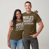 Funny Electrice Worlds Okayest Electricia T-shirt (Unisex)