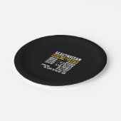 Funny Electricia Apparel, Mannen met een uurtarief Papieren Bordje (Gekanteld)