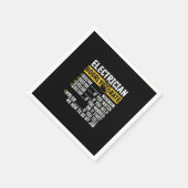 Funny Electricia Apparel, Mannen met een uurtarief Servet (Hoek)