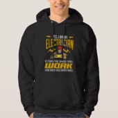 Funny Electricia Expert Craftsman Advice Humor Hoodie (Voorkant)