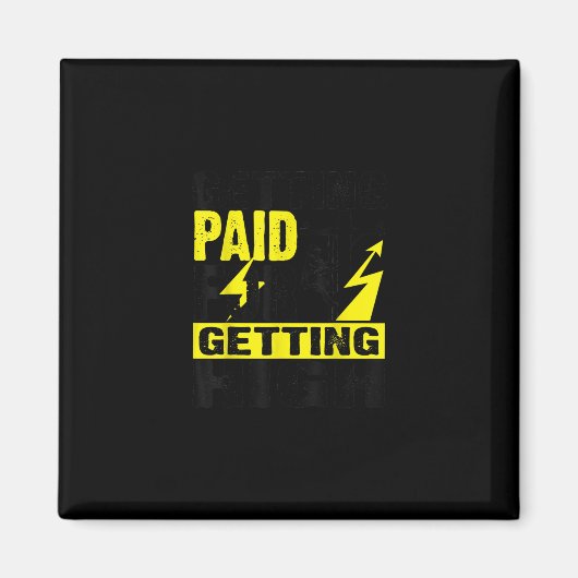 Funny Electricia Gift Electrical Power Lineman Me Magneet (Voorkant)