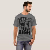 Funny Electricia Gift Electrical Power Lineman T-shirt (Voorkant volledig)