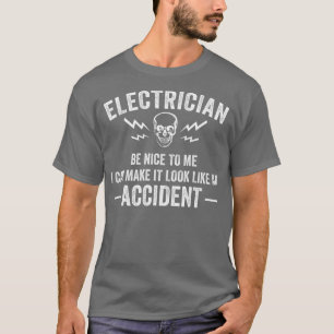 Funny Electricia Gift Mannen Cool Electrical Gag T-shirt