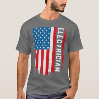 Funny Electricia GiftElectricia Amerikaanse vlag T-shirt