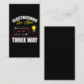 Funny Electricia in rumoe voor elektriciteitsgrapp Visitekaartje (Voorkant / Achterkant)