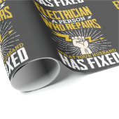 Funny Electricia Joke Gezegde Job Humor Cadeaupapier (Rol Hoek)